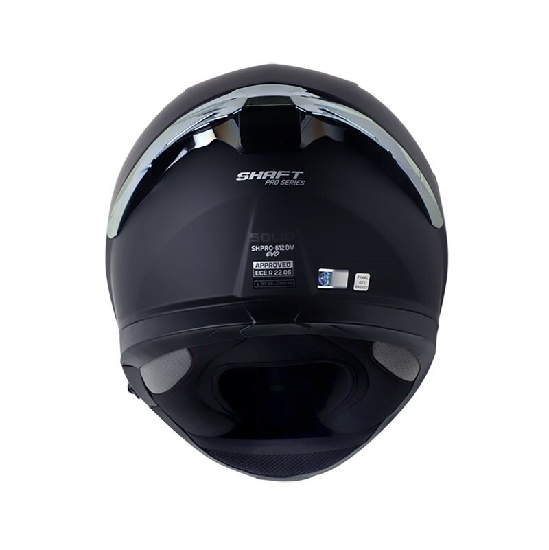 CASCO INTEGRAL SHAFT SHPRO612 DOBLE VISOR SOLID NEGRO NEGRO MATE-INCLUYE PINLOCK