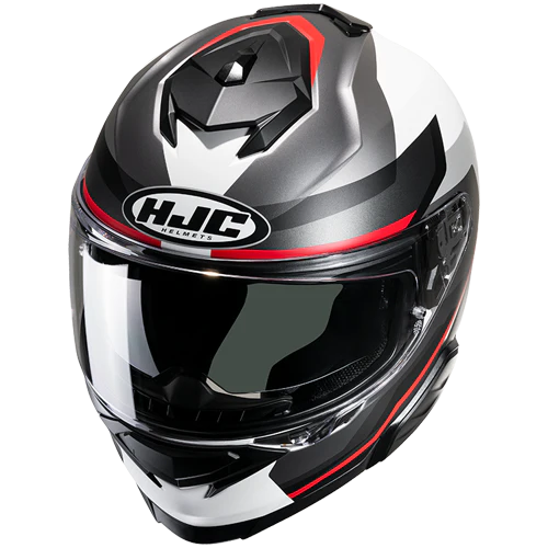 CASCO INTEGRAL HJC I71 NIOR MC1SF GRIS ROJO MATE-INCLUYE PINLOCK