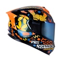 CASCO INTEGRAL SHAFT SHPRO610 EVO DOBLE VISOR FINGERZ CAMALEON AMARILLO-INCLUYE PINLOCK
