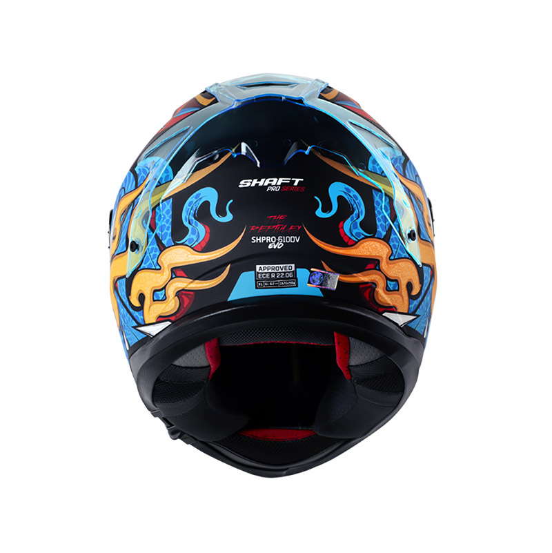 CASCO INTEGRAL SHAFT SHPRO610 EVO DOBLE VISOR THE REPTULEX NEGRO ROJO-INCLUYE PINLOCK