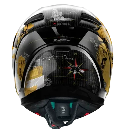 CASCO INTEGRAL NOLAN X-804 RS-U.C.CHECA NEGRO DORADO