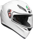 CASCO INTEGRAL AGV K1 MONO SOLID BLANCO BRILLO
