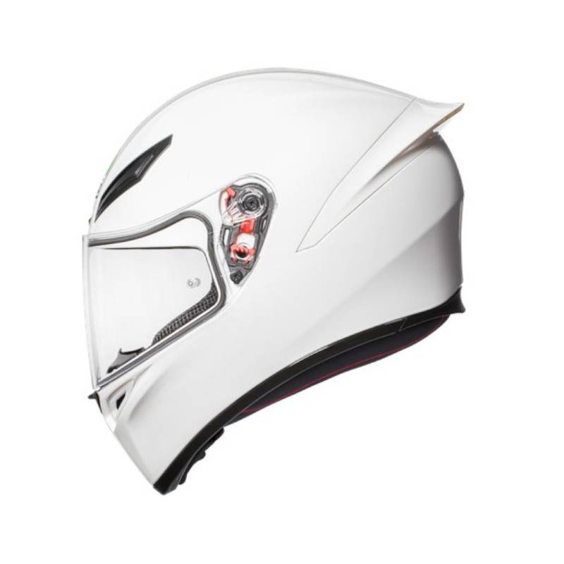 CASCO INTEGRAL AGV K1 MONO SOLID BLANCO BRILLO