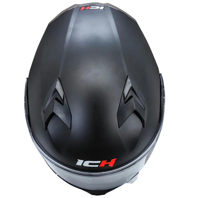 CASCO ABATIBLE ICH 3120 DOBLE VISOR PLANO NEGRO MATE