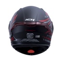 CASCO ABATIBLE ICH 3120 DOBLE VISOR TRACK NEGRO ROJO MATE