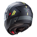 CASCO ABATIBLE CABERG LEVO X MANTA DOBLE VISOR NEGRO ANTRACITA AMARILLO FLUOR MATE
