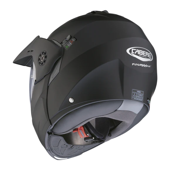CASCO ABATIBLE CABERG TOURMAX X DOBLE VISOR NEGRO MATE