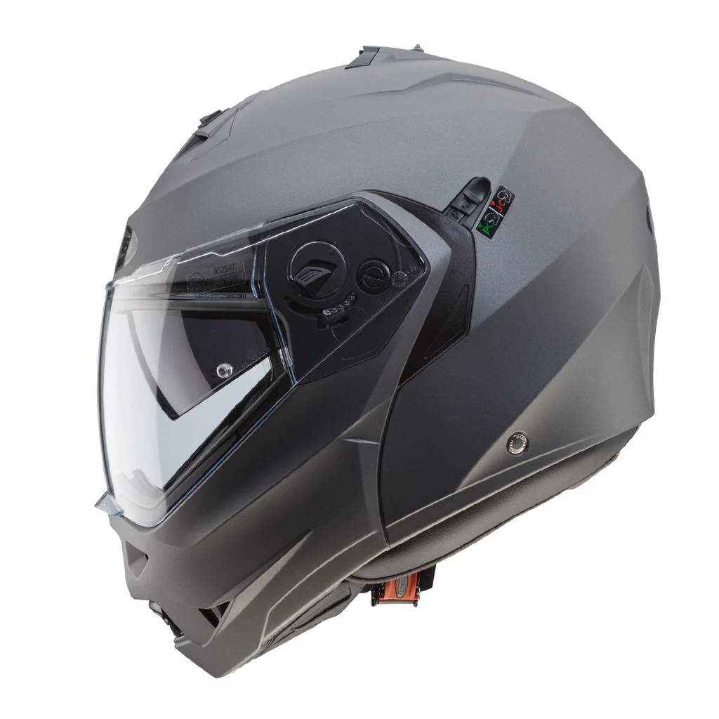 CASCO ABATIBLE CABERG DUKE II DOBLE VISOR GUN METAL MATE