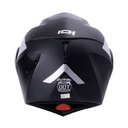 CASCO ABATIBLE ICH 3110DOT DOBLE VISOR ZURIAL NEGRO SILVER MATE