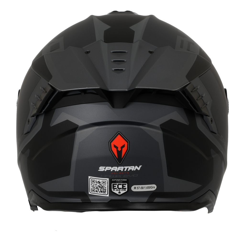 CASCO INTEGRAL SPARTAN DOBLE VISOR HAWK EVO TITAN B2 MATE