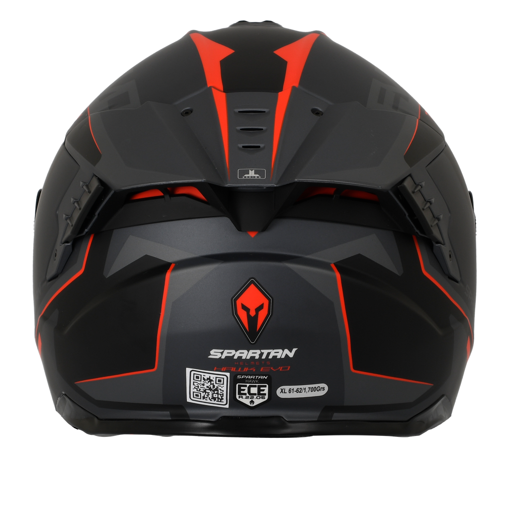 CASCO INTEGRAL SPARTAN DOBLE VISOR HAWK EVO TITAN B15 MATE