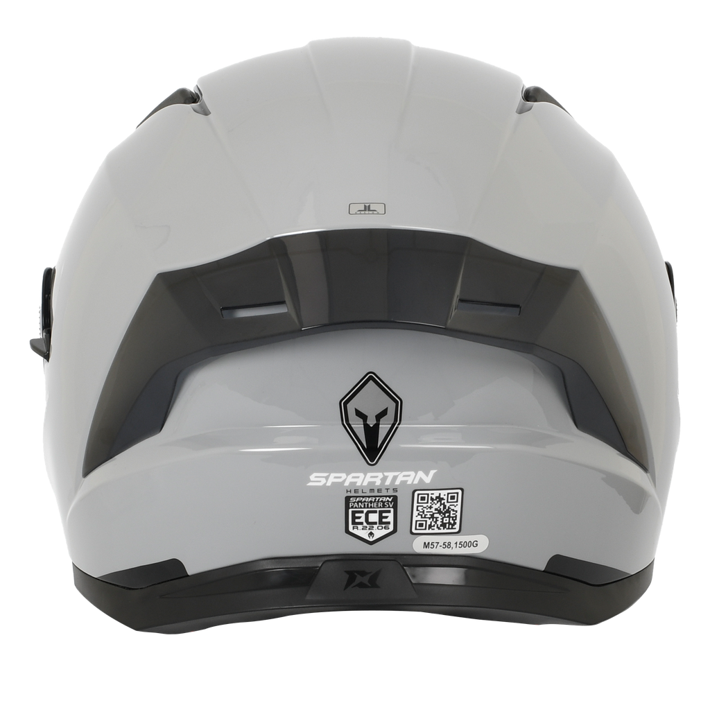 CASCO INTEGRAL SPARTAN DOBLE VISOR PANTHER SOLID A2 BRILLO