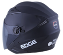CASCO ABIERTO EDGE JAGUAR SOLID NEGRO MATE