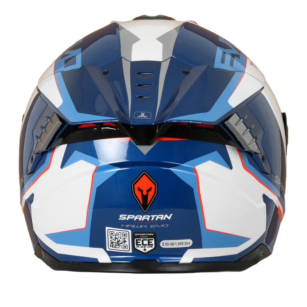 CASCO INTEGRAL SPARTAN DOBLE VISOR HAWK EVO TITAN A7 BRILLO