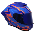 CASCO INTEGRAL EDGE SHANGHAI QUARTZ ROJO AZUL BRILLANTE