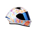 CASCO INTEGRAL ICH 503 ED. ESPECIAL VALENTIA BLANCO NARANJA