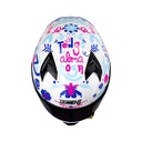 CASCO INTEGRAL ICH 503 ED. ESPECIAL VALENTIA BLANCO AZUL BRILLO