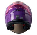 CASCO ABIERTO SHAFT SHPRO240 DOBLE VISOR ARE WE ALON MORADO FUCSIA BRILLO