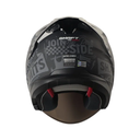 CASCO ABIERTO SHAFT SHPRO240 DOBLE VISOR RETRUM NEGRO GRIS MATE