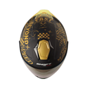 CASCO ABIERTO SHAFT SHPRO240 DOBLE VISOR RETRUM NEGRO DORADO MATE