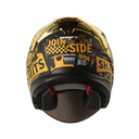 CASCO ABIERTO SHAFT SHPRO240 DOBLE VISOR RETRUM NEGRO DORADO MATE