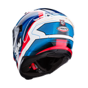 CASCO INTEGRAL CABERG AVALON X OPTIC DOBLE VISOR BLANCO AZUL ROJO 