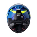 CASCO INTEGRAL SHAFT SH598GTR TRACER AZUL AMARILLO MATE 