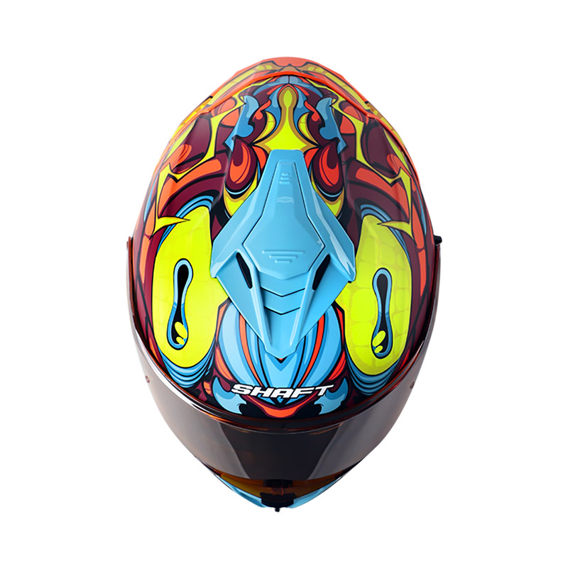 CASCO INTEGRAL SHAFT SH598GTR MANTIS NEGRO NARANJA MATE