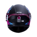 CASCO ABATIBLE ICH 3120 DOBLE VISOR COMIC BOOM NEGRO FUCSIA MATE