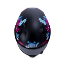 CASCO ABATIBLE ICH 3120 DOBLE VISOR COMIC BOOM NEGRO FUCSIA MATE VISOR NEGRO
