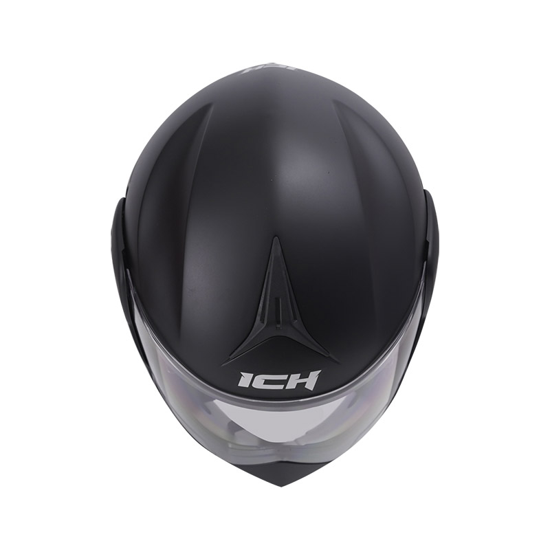 CASCO ABATIBLE ICH 3110 DOBLE VISOR SOLID NEGRO MATE VISOR TRANSPARENTE