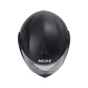 CASCO ABATIBLE ICH 3110 DOBLE VISOR SOLID NEGRO MATE VISOR TRANSPARENTE