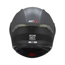 CASCO ABATIBLE ICH 3120 DOBLE VISOR SOLID NEGRO MATE VISOR NEGRO