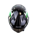 CASCO INTEGRAL ICH 503 ED. SPECIAL MAS CAMPEÓN NEGRO VERDE VISOR SILVER