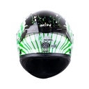 CASCO INTEGRAL ICH 503 ED. SPECIAL MAS CAMPEÓN NEGRO VERDE VISOR SILVER