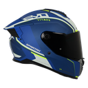 CASCO INTEGRAL SPARTAN DOBLE VISOR HAWK EVO TITAN B7 AZUL AMARILLO NEON MATE