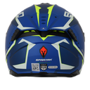 CASCO INTEGRAL SPARTAN DOBLE VISOR HAWK EVO TITAN B7 AZUL AMARILLO NEON MATE