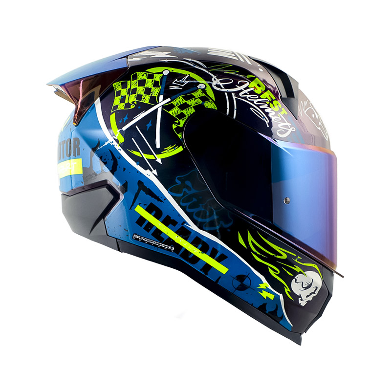 CASCO INTEGRAL SHAFT SH560 EVO MOTION V2 CAMALEON AMARILLO BRILLO