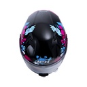 CASCO ABATIBLE ICH 3120 DOBLE VISOR COMIC BOOM NEGRO FUCSIA BRILLO