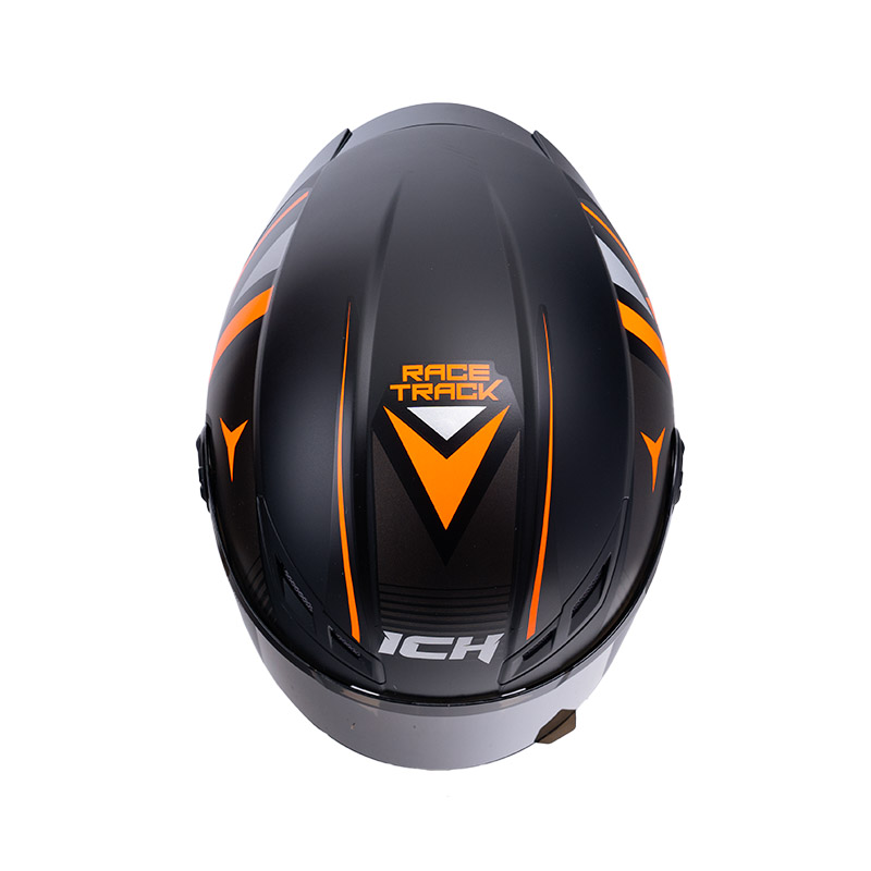CASCO INTEGRAL ICH 501SP NEGGAZ NEGRO NARANJA MATE