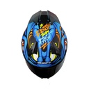 CASCO INTEGRAL SHAFT SH560 EVO MENFIS AZUL NARANJA MATE