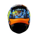 CASCO INTEGRAL SHAFT SH560 EVO MENFIS AZUL NARANJA MATE