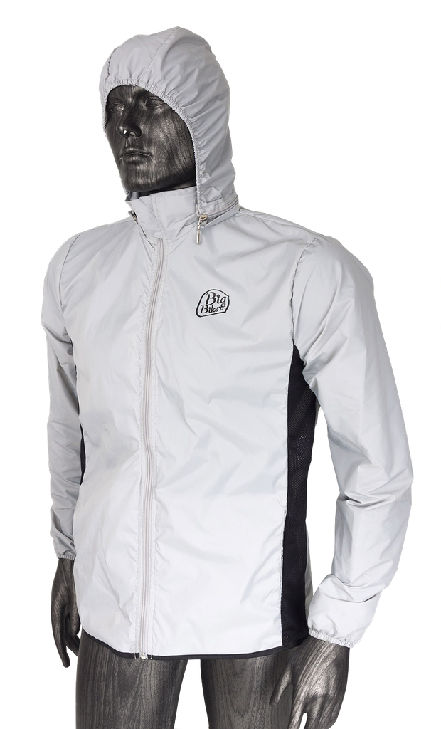 CHAQUETA CORTAVIENTO BIG BIKER GRIS (S)
