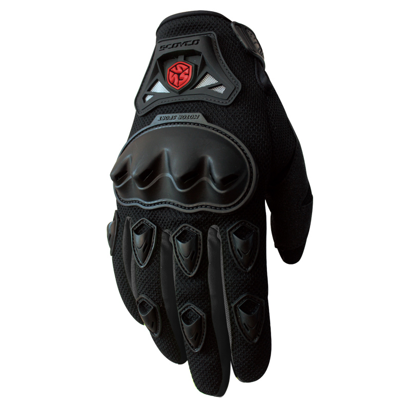 GUANTE CON PROTECCION SCOYCO MC29 NEGRO 