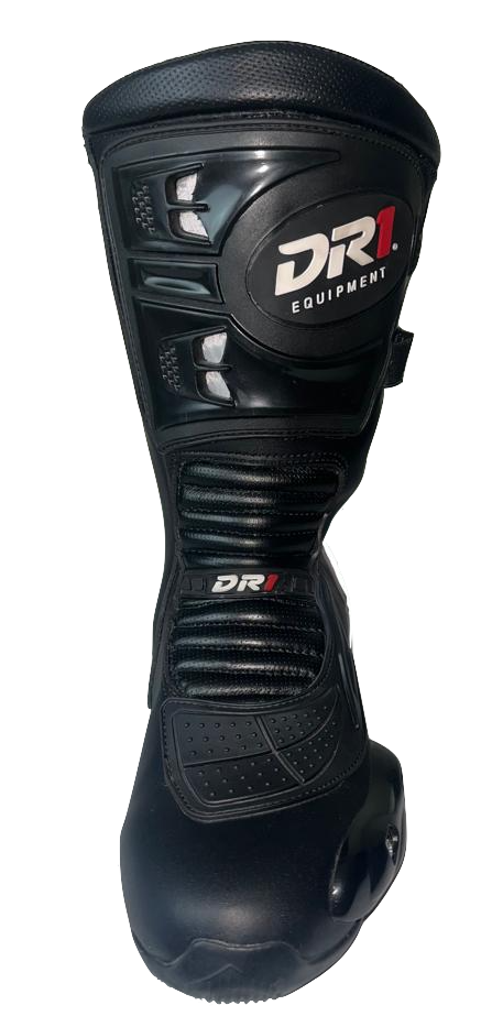 BOTA DE PROTECCION RACING NEGRA