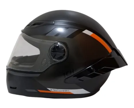 CASCO INTEGRAL ICH 501SP HCI NEGRO GRIS OSCURO NARANJA MATE VISOR TRANSPARENTE (S)