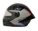 CASCO INTEGRAL ICH 501SP HCI NEGRO GRIS ROJO BRILLO VISOR TRANSPARENTE