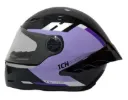 CASCO INTEGRAL ICH 501SP HCI NEGRO MORADO CLARO BRILLO VISOR TRANSPARENTE