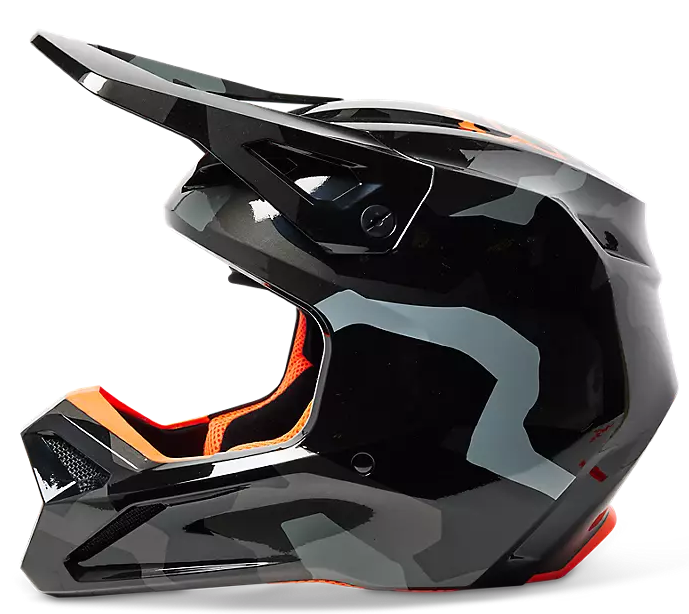 CASCO CROSS FOX V1 BNKR GRIS CAMUFLADO BRILLO