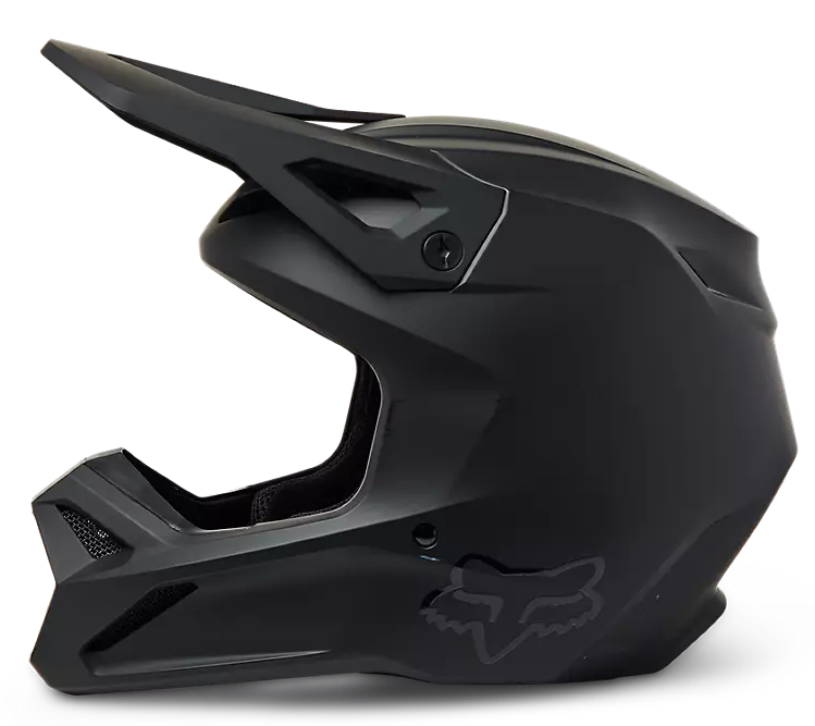 CASCO CROSS FOX V1 SOLID NEGRO MATE